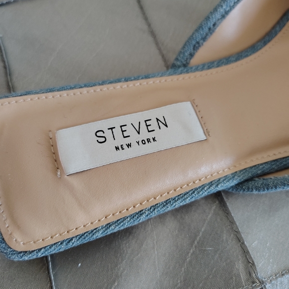 Steven New York Calandra Mule Blue 9 - Picture 5 of 12